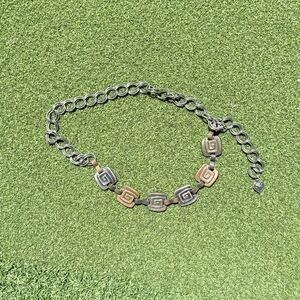 Silver, copper, and bronze, | vintage accent belt